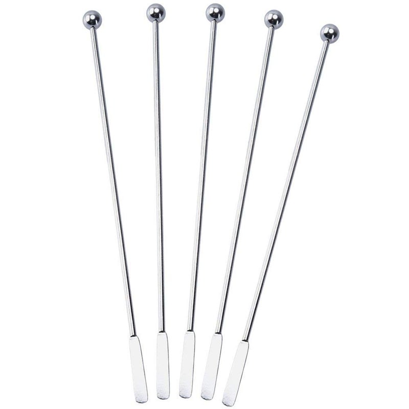 SZLFSX 20 pcs Stainless Steel Coffee Beverage Stir Sticks Cocktail Stirrers Drink Swizzle Stick 7.4" Swizzle Stick Picks Tools - Image 3